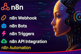 n8n webhook, n8n bots, n8n triggers, n8n API integration expert, n8n automation