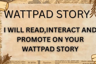 read,interact and promote on your wattpad story