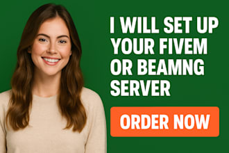 set up your fivem or beamng server with mlos, bug fixes, scripts and full dev