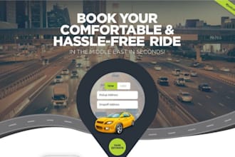 design taxi booking website