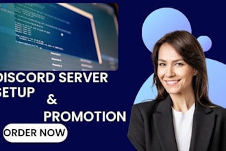 setup custom discord server and promote you socially within 48 hours