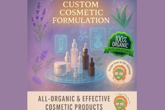 formulate your skincare, haircare and any cosmetic beauty natural products
