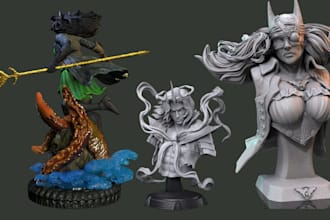 paint and sculpt miniature tabletop dnd warhammer anime fan art on a highlevel