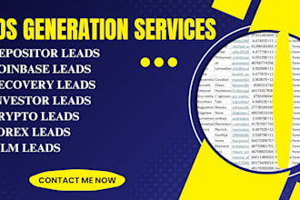 deliver real forex leads, recovery leads, investor leads, forex leads, mlm leads