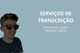 transcribe interviews, classes and videos