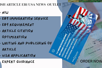 publish article on news outlet for eb1 visa media exposure