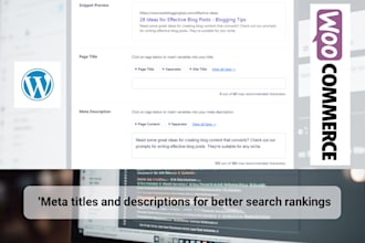 write SEO optimized meta titles and descriptions for better rankings and metrics