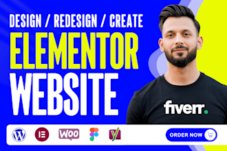 do elementor landing page, redesign wordpress website with elementor pro