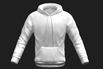 do mockup modelling and rendering, 3d t shirt 3d hoodies, animation 3d cap, logo