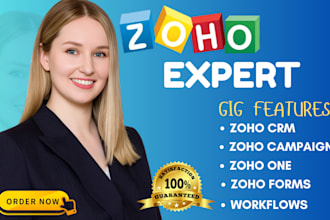 set up and customize zoho crm integration,campaigns and zoho forms