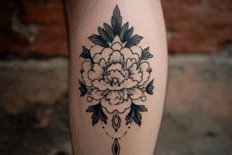 do a custom tattoo design as a tattoo artist