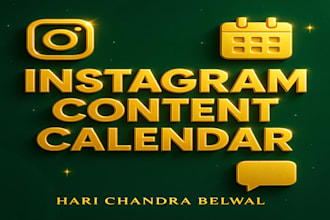plan your instagram content calendar and write your captions