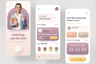 develop kid learning app, quiz game app, online course app