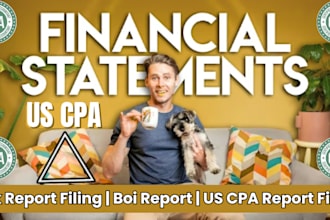 sign cpa letter, financial statement report, tax return filing, file boi report