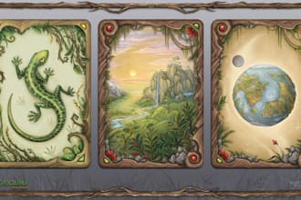 design trading card design board game components  game tokens ludo game art