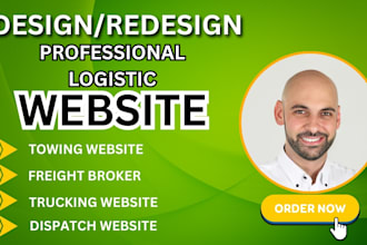 create a freight forwarding, trucking, or courier logistics website