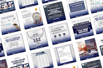design social media posts for tax consultant