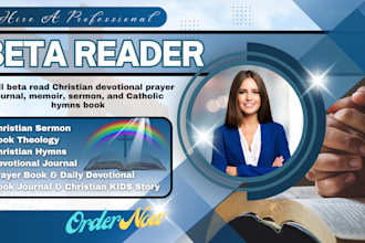 beta read christian devotional prayer journal memoir sermon catholic hymns book