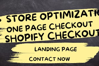 create one page checkout for your shopify store