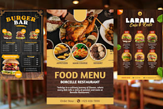 do menu board, menu design, digital restaurant menu, digital menu board in 6hrs