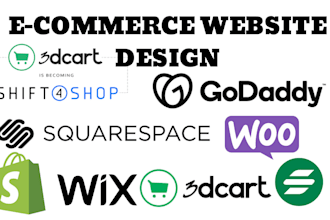 design profitable shift4shop 3dcart godaddy squarespace surecart shopify website