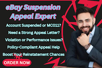 appeal and reinstate your suspended ebay account professionally