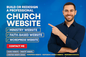 build or redesign a professional church or faith based website