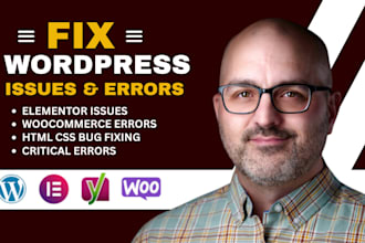 fix wordpress issues, fix wordpress error, wordpress bug fix, woocommerce fix
