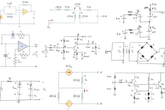assist with diode, bjt, amplifier, and linear circuit analysis tasks