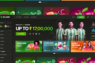 build sport bet app, crash game, blackjack, poker, nft, p2e, crypto website