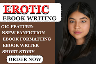 write erotica romance nsfw fanfiction kinky short stories ebook ghostwriter