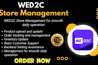 manage your wed2c store for smooth daily operations