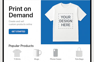 create a custom print on demand ecommerce website