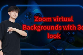 design best zoom virtual background with your logo