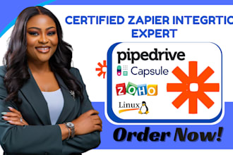 setup zapier integration capsule crm pipedrive automation zoho workflow