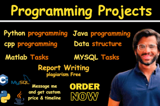 do computer science assigned, java, cpp, python programming tasks and projects