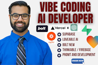 develop supabase, mvp sass website replit ai lovable ai web apps thinkable bolt
