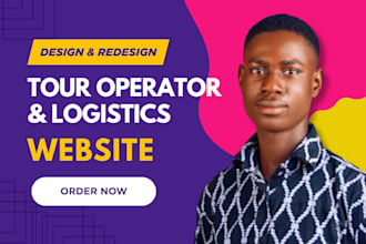 build a tour booking website for tour operators, freight and logistics website