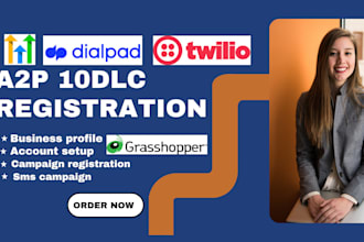 set up SMS blasting with grasshopper, dialpad, ringcentral and a2p 10dlc