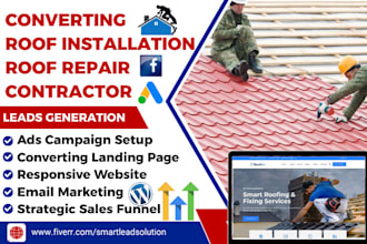 roof repair leads roofing landing page roof installation construction website