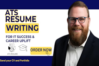 write professional ats resumes for IT, software, cybersecurity, and tech roles