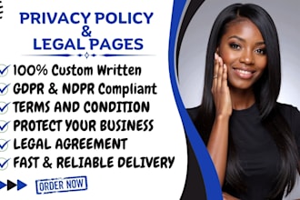 write website privacy policy terms and conditions disclaimers and legal pages