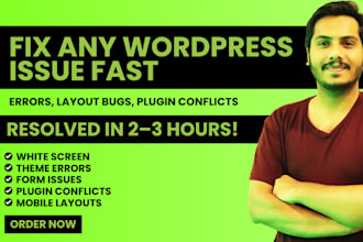 quick fix wordpress issues or help with any wordpress website problem