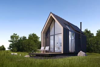 design 3d forest house,landscape,tiny house rendering,cgi cabin,lumion 3d render