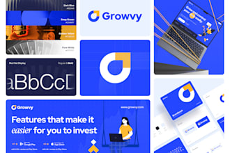 design logo, branding kit, and brand identity
