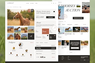 create livestock marketplace website, veterinary website, dairy farm website