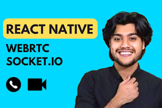 develop android and ios applications with react native and webrtc socket io