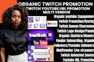 create twitch username do twitch promotion emotes stream overlay design banner