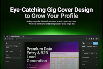 design a professional fiverr gig image