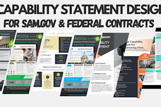 create a custom capability statement for business or government contracts